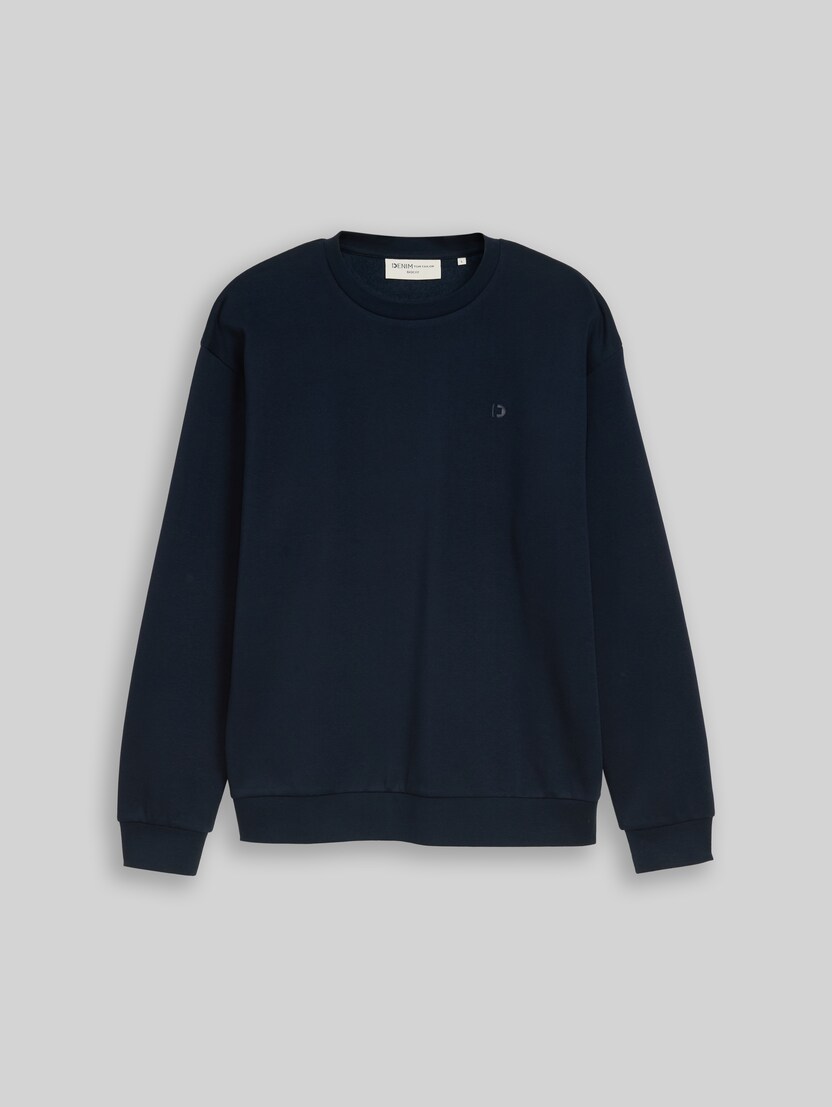 Sweat basique par Denim Male, sky captain blue