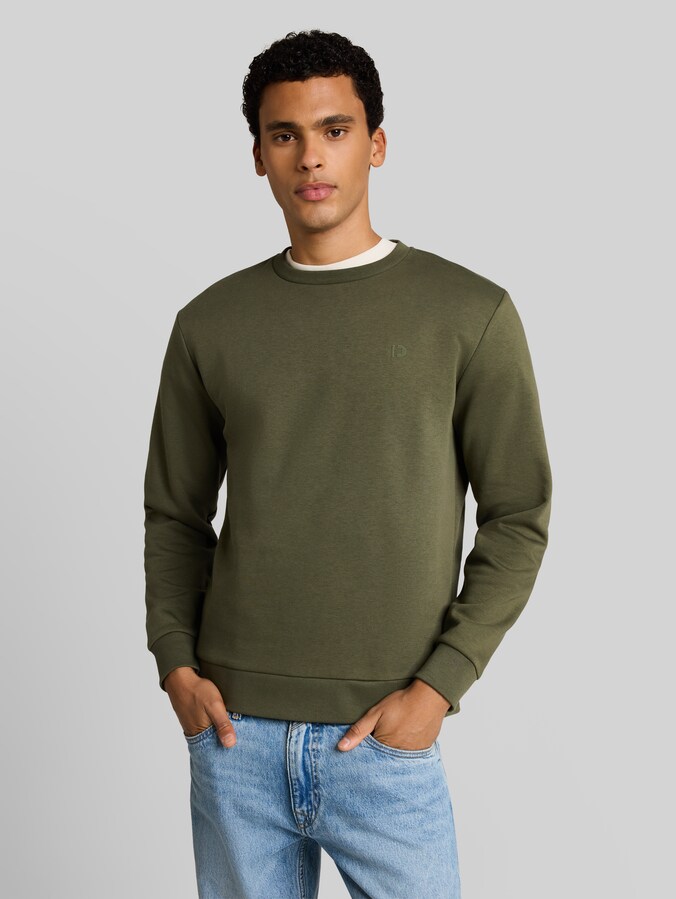 Basic Sweatshirt von Denim Male, urban olive green