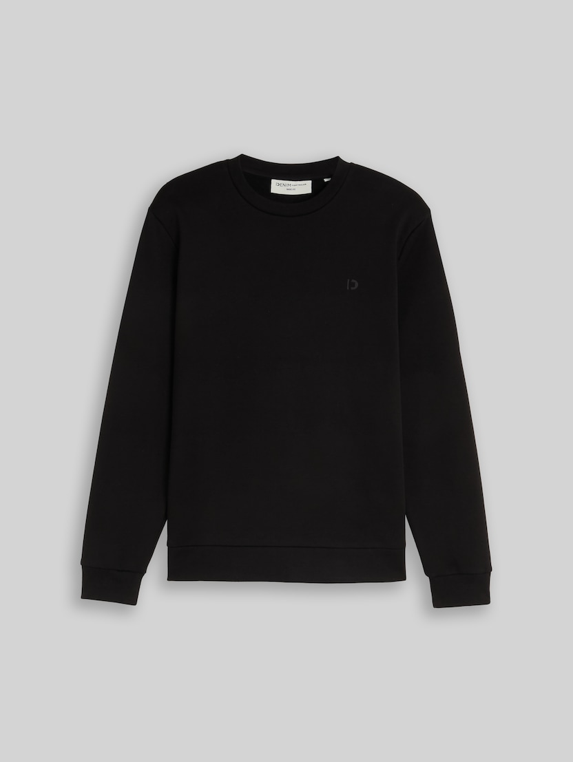 Basic sweatshirt by Denim Male, Black