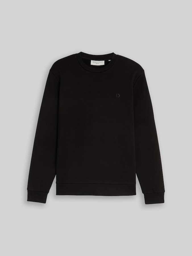 Basic Sweatshirt von Denim Male, Black