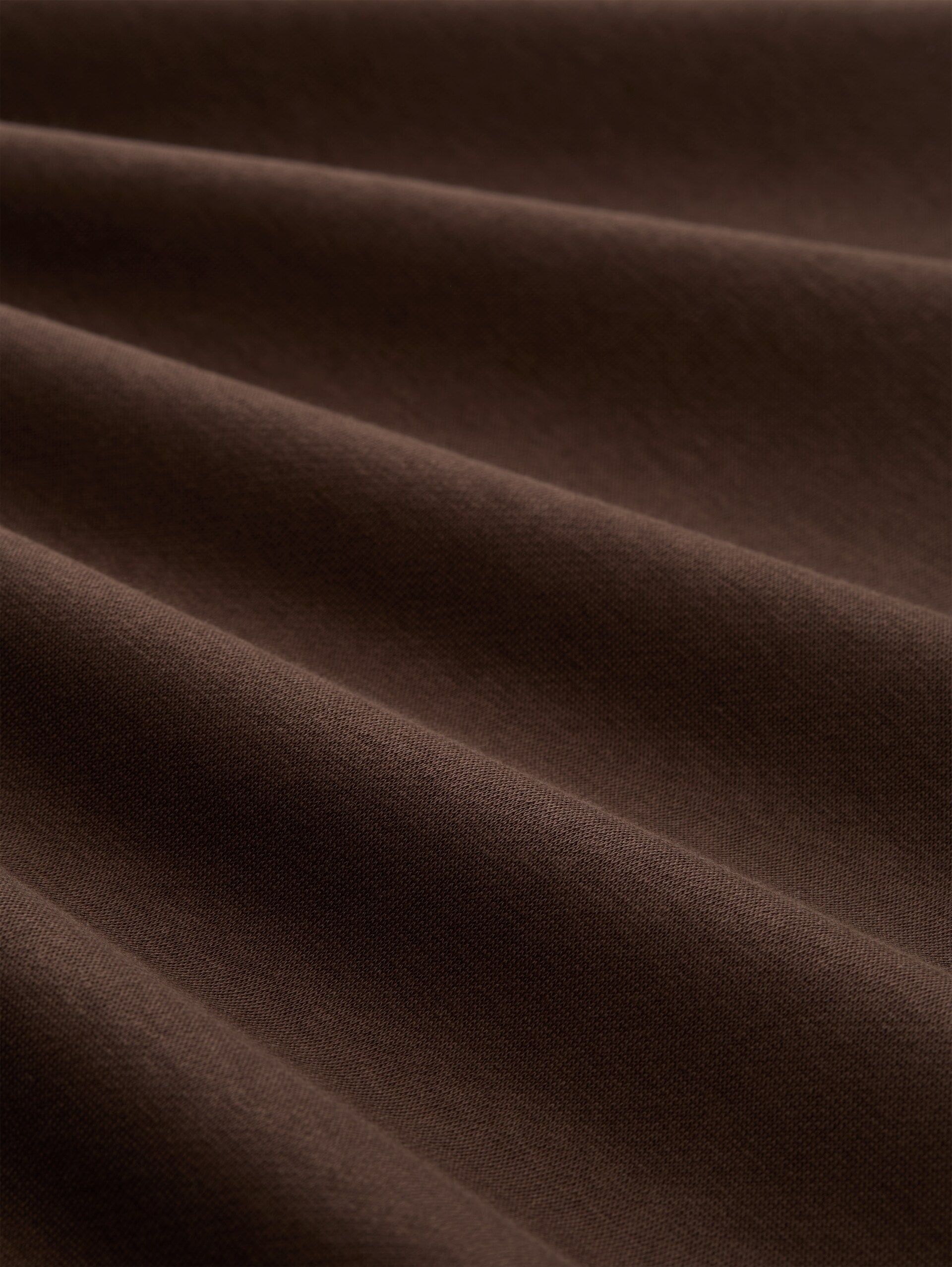 Basic sweatshirt - cool dark brown - Materiaalweergave