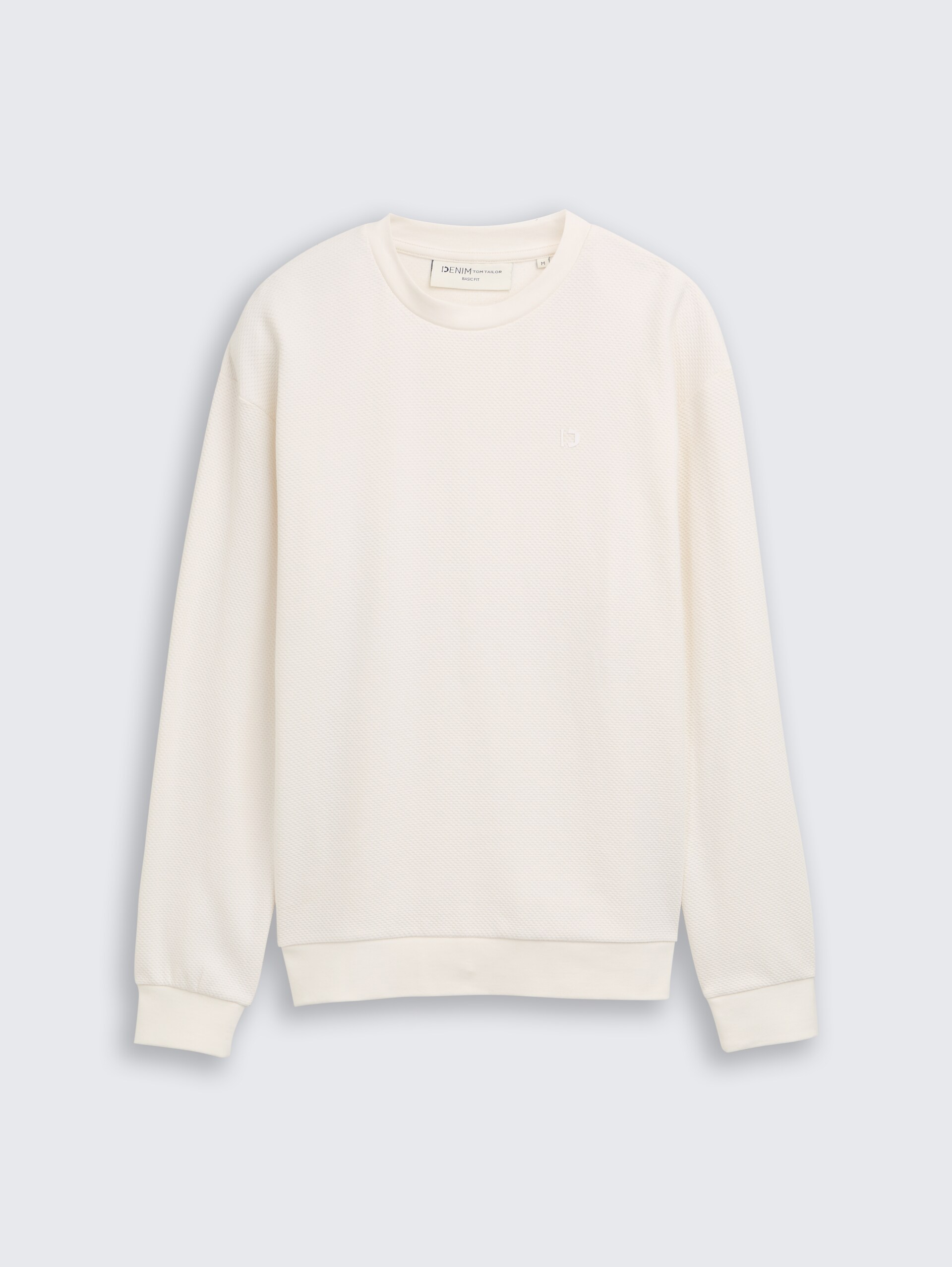 Sweatshirt aus Baumwolle - Wool White - Vorder-Produkt-Ansicht