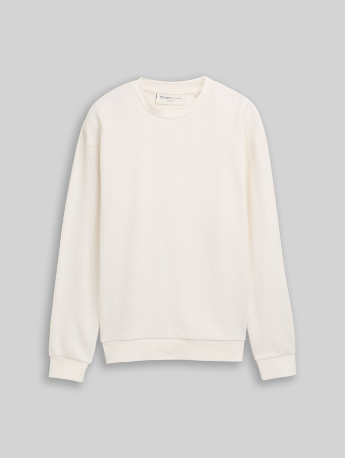 Sweatshirt aus Baumwolle von Denim Male, Wool White