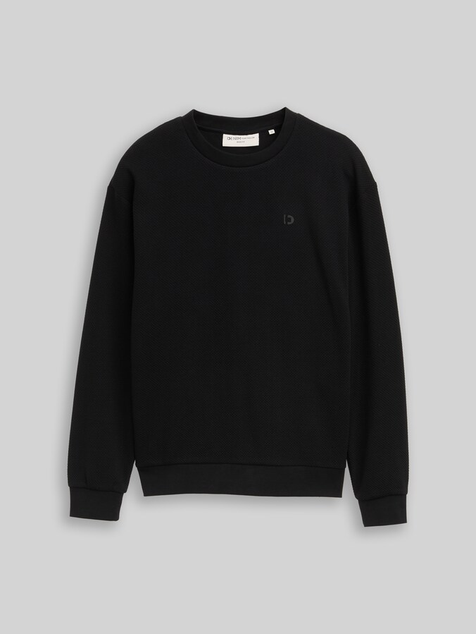 Sweatshirt aus Baumwolle von Denim Male, Black
