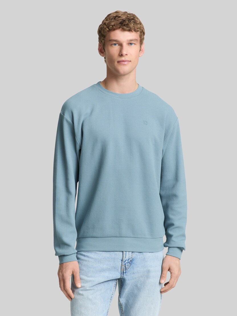 Sweatshirt aus Baumwolle von Denim Male, citadel blue