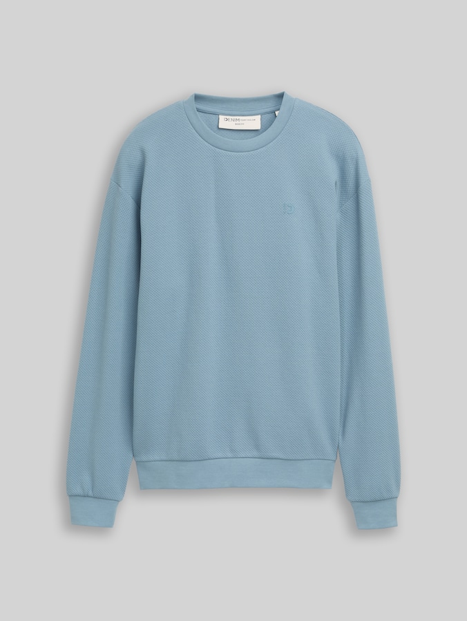 Sweatshirt aus Baumwolle von Denim Male, citadel blue