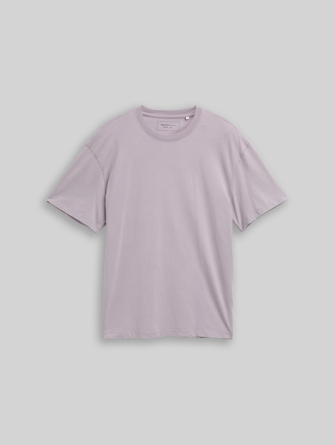 Relaxed Fit T-Shirt aus Baumwolle von Denim Male, soft lilac grey