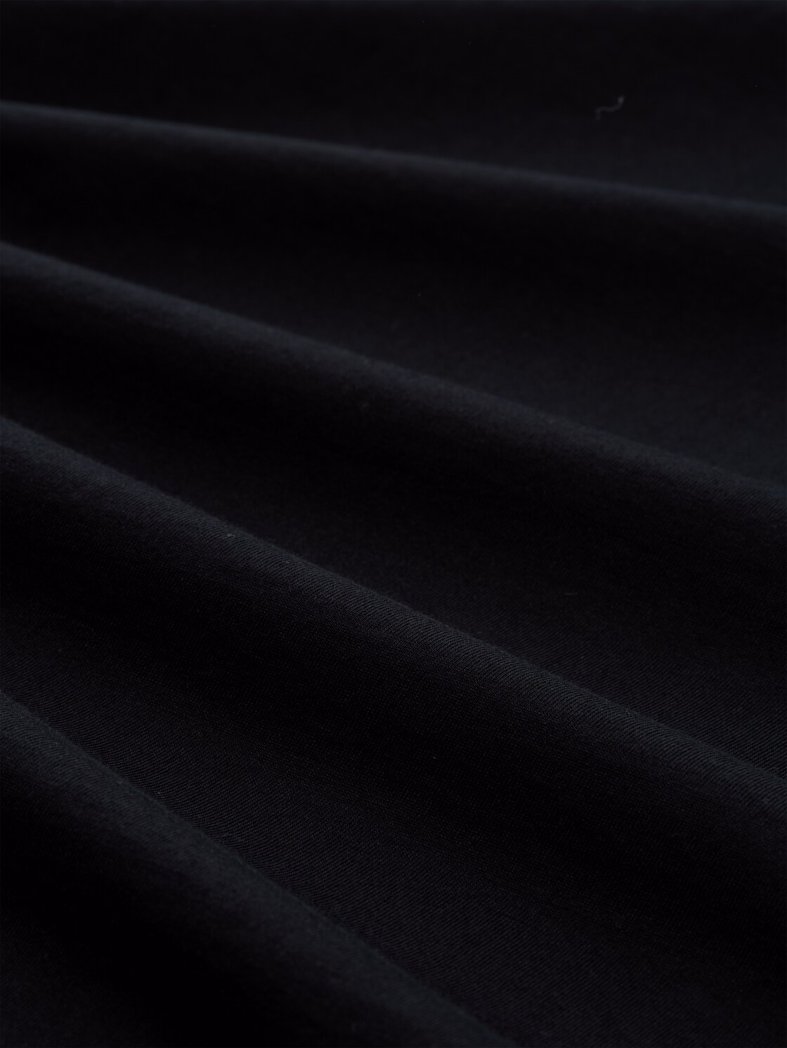 T-Shirt aus Baumwolle - Black - Material-Ansicht