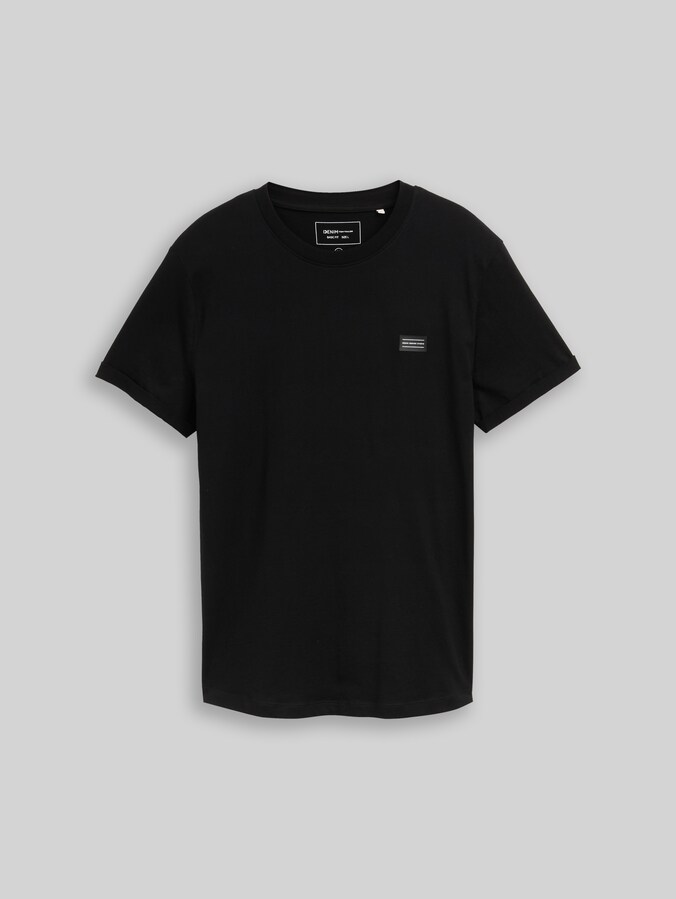 T-Shirt aus Baumwolle von Denim Male, Black