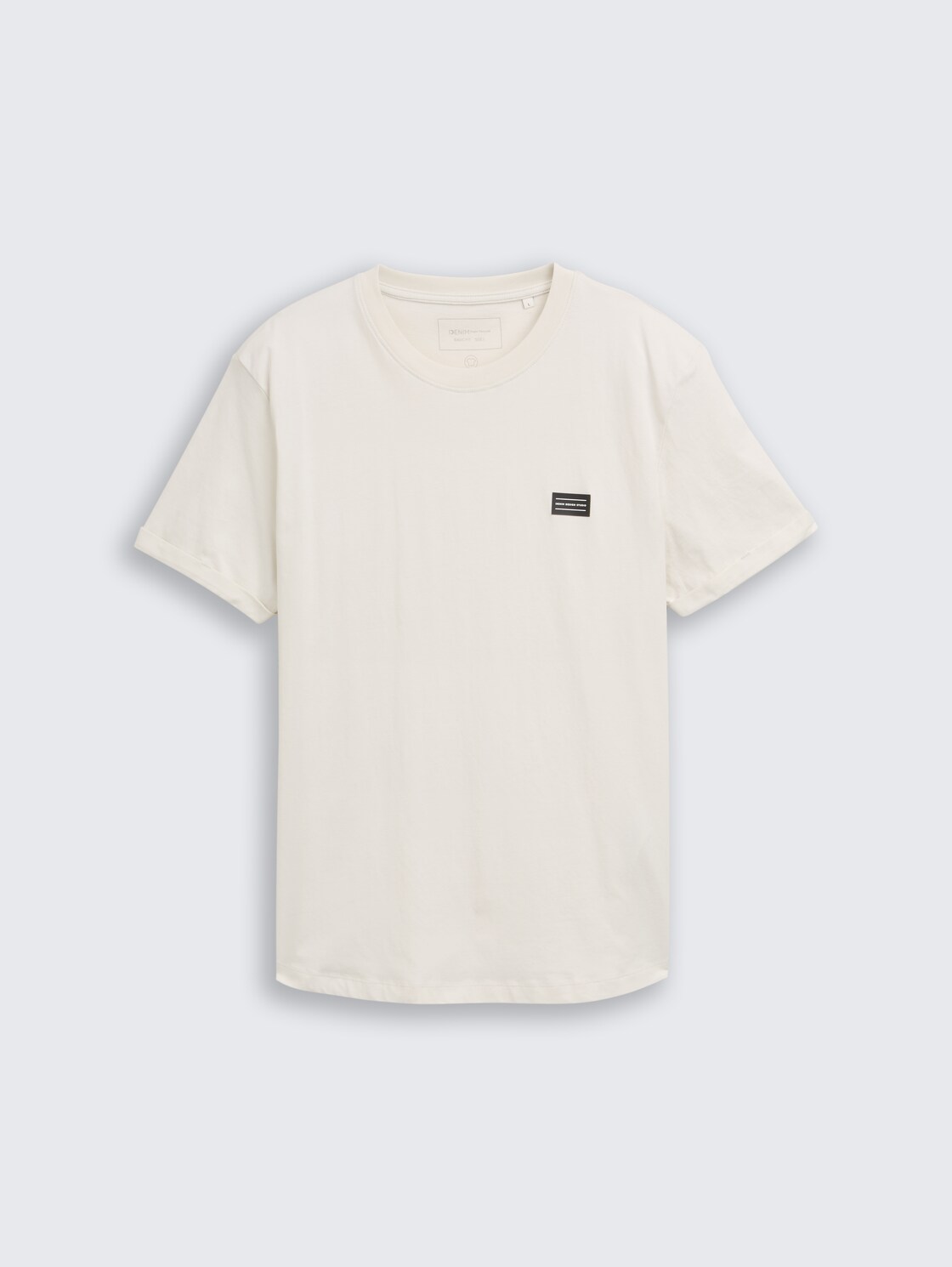 T-Shirt aus Baumwolle - greyish white - Vorder-Produkt-Ansicht