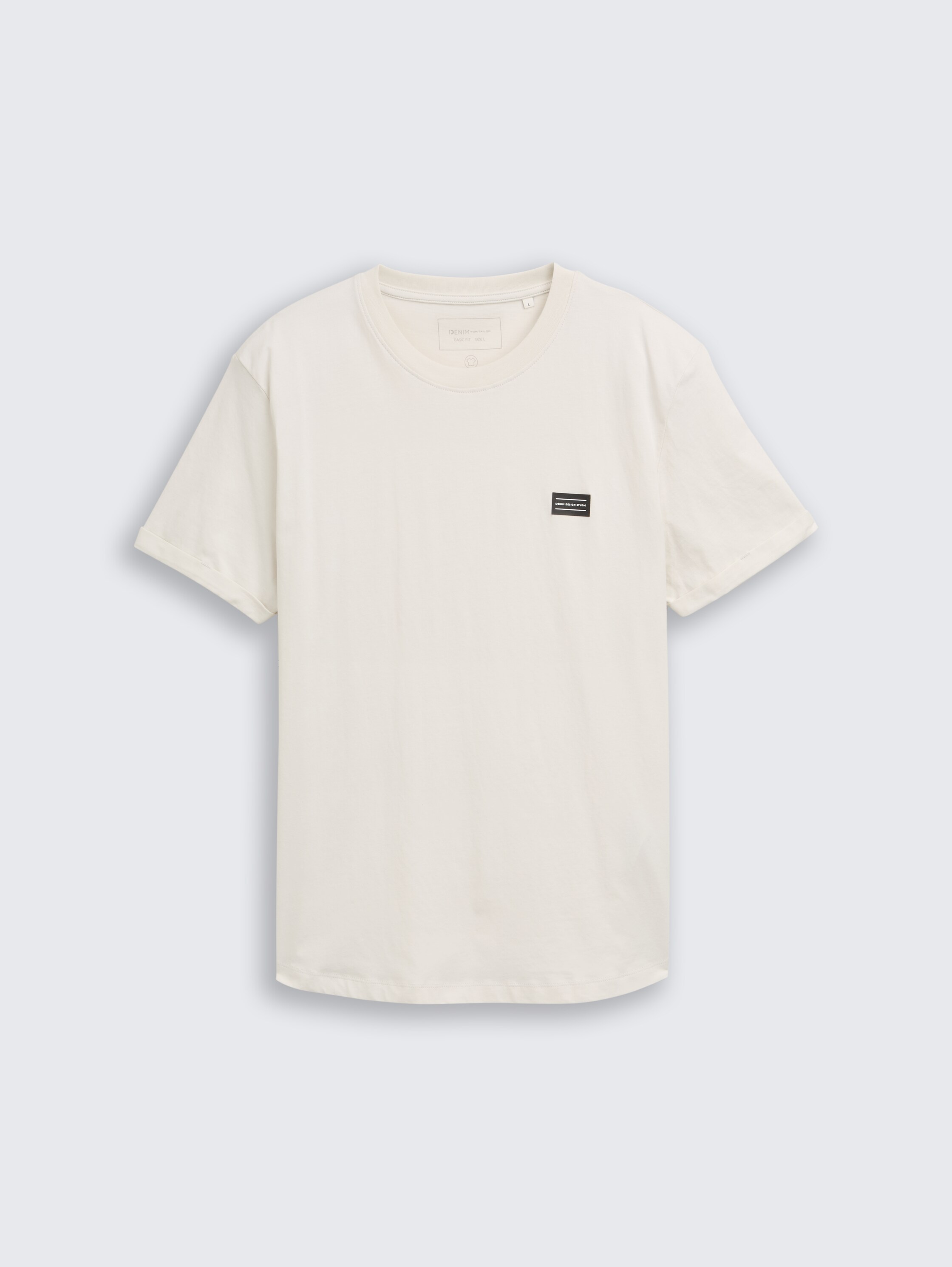 T-shirt en coton - greyish white - Vue de face du produit