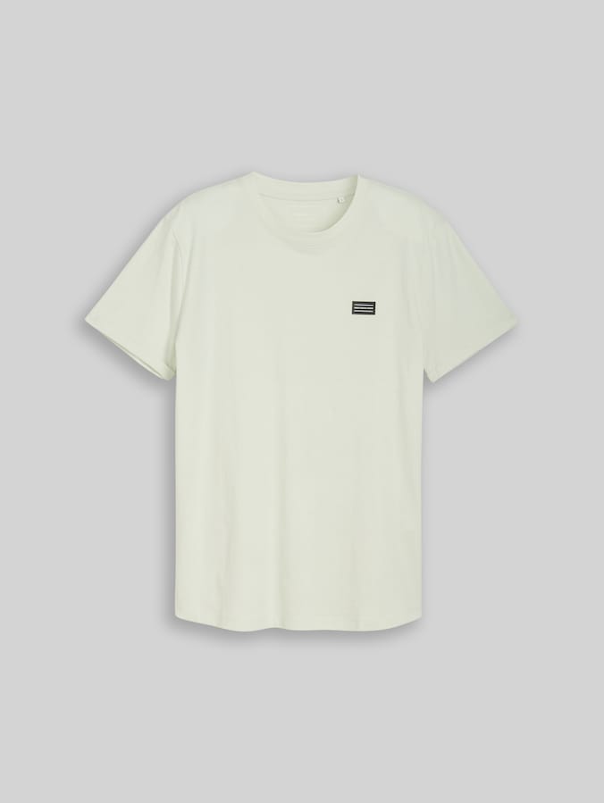 Cotton T-shirt by Denim Male, frozen light mint