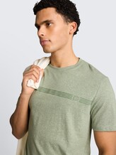 Tee shirt aspect mélangé - frozen light mint melange - Vue détaillée du modèle
