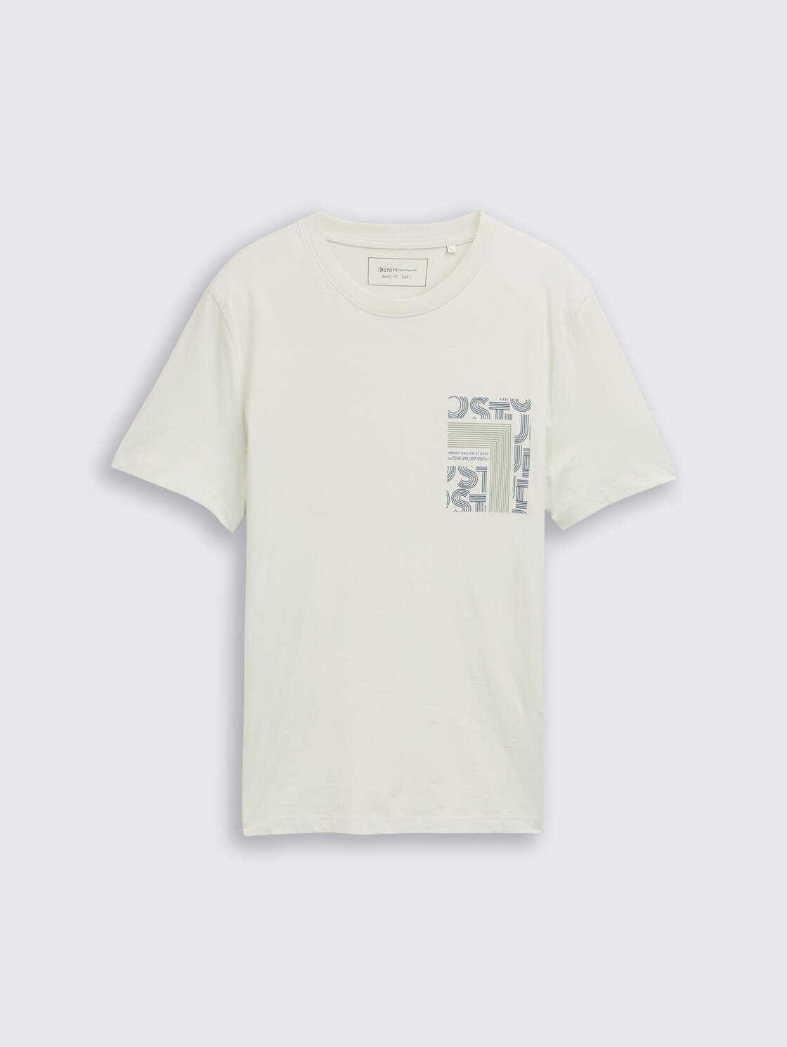 T-Shirt mit Print - frozen light mint - Vorder-Produkt-Ansicht