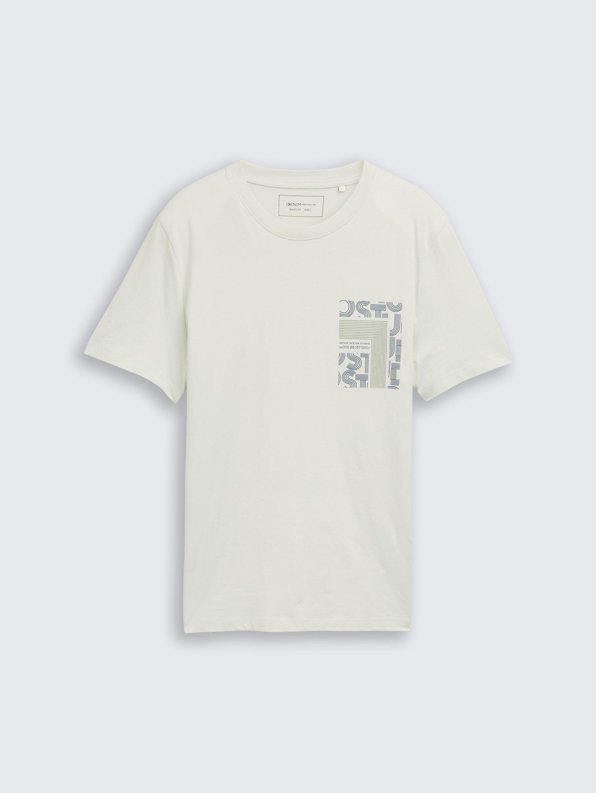 T-Shirt mit Print - frozen light mint - Vorder-Produkt-Ansicht