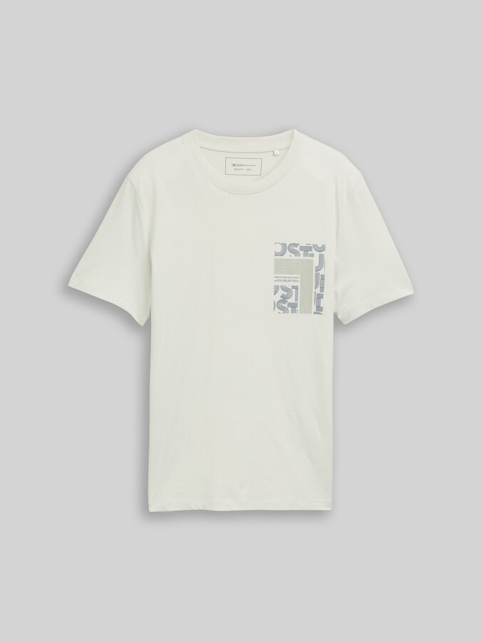T-Shirt mit Print von Denim Male, frozen light mint