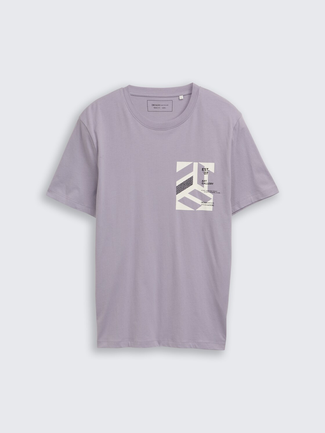 T-Shirt mit Print - soft lilac grey - Vorder-Produkt-Ansicht