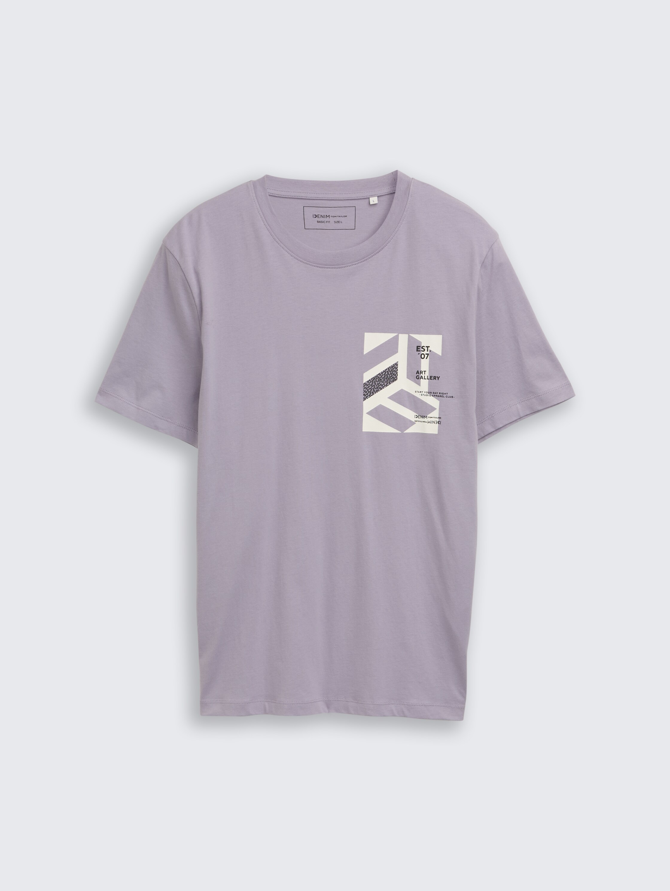 T-shirt avec imprimé - soft lilac grey - Vue de face du produit