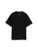 Nicht ausgewählt, Relaxed Fit T-Shirt mit Brusttasche von Tom Tailor, schwarz