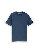 Ausgewählt, T-Shirt in Melange-Optik von Tom Tailor, blau