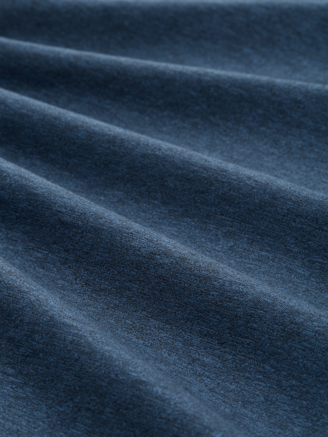 T-Shirt in Melange-Optik - nighttime blue melange - Material-Ansicht