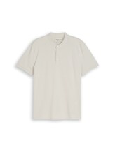 Geselecteerd, Piqué poloshirt met opstaande kraag door Tom Tailor, wit