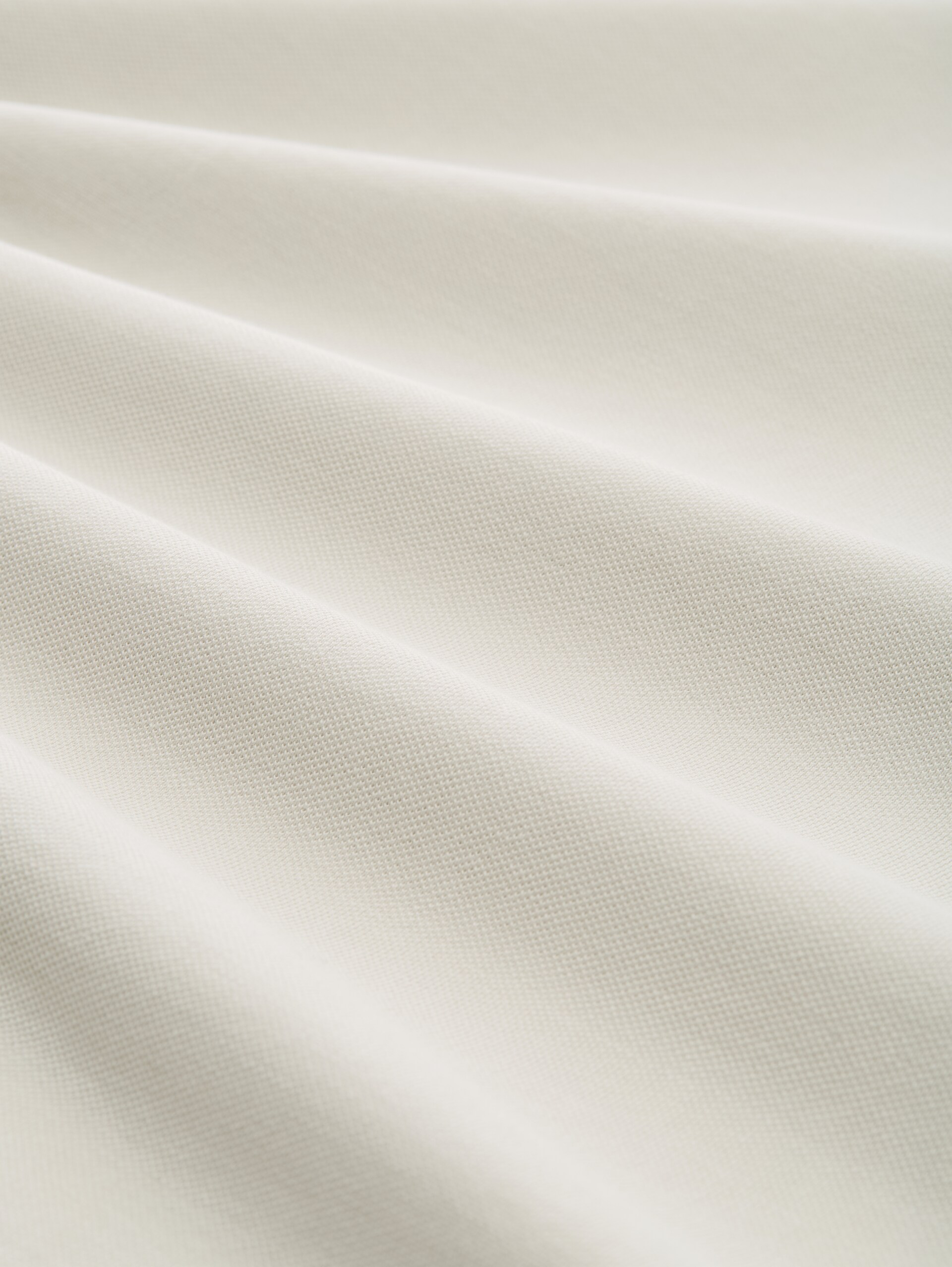 Piqué Poloshirt mit Stehkragen - greyish white