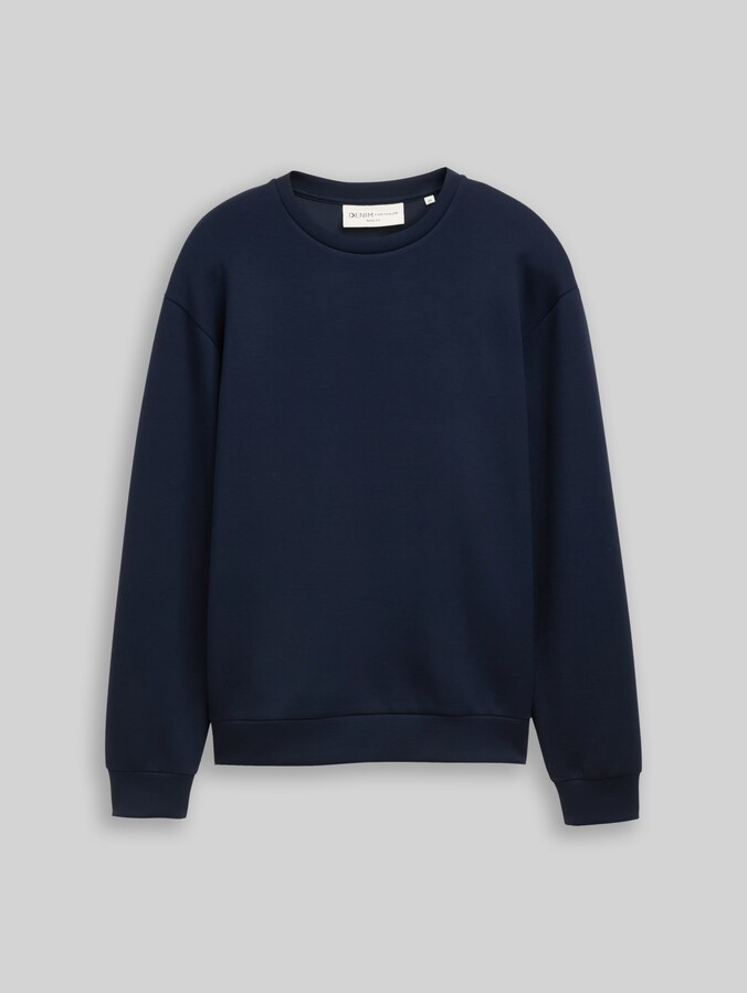 Basic Scuba Sweatshirt von Denim Male, sky captain blue