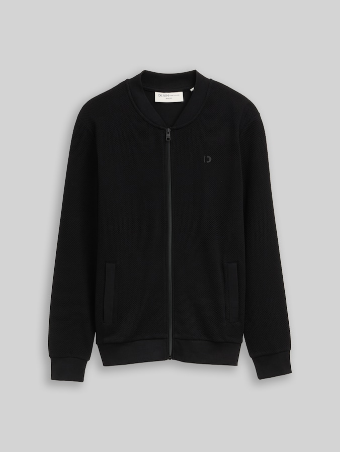 Veste bomber en coton par Denim Male, Black