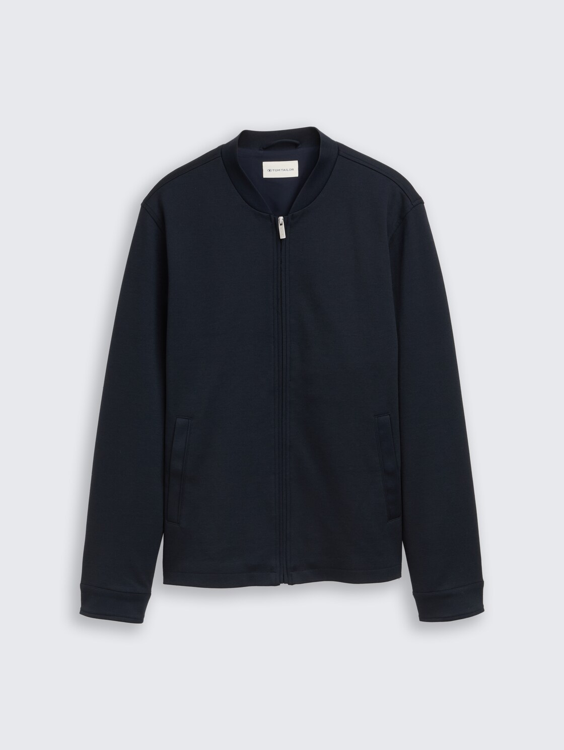 Piqué Bomberjacke mit Eingriffstaschen - sky captain blue