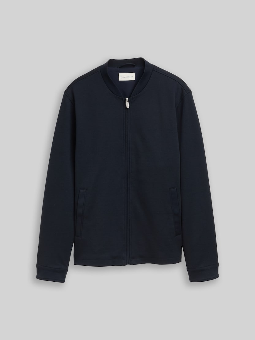 Piqué Bomberjacke mit Eingriffstaschen von Men, sky captain blue
