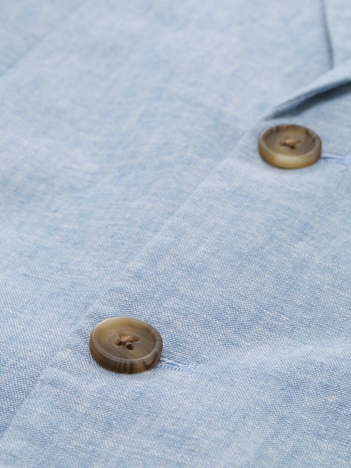 Sakko mit Leinenanteil - bleeched blue chambray