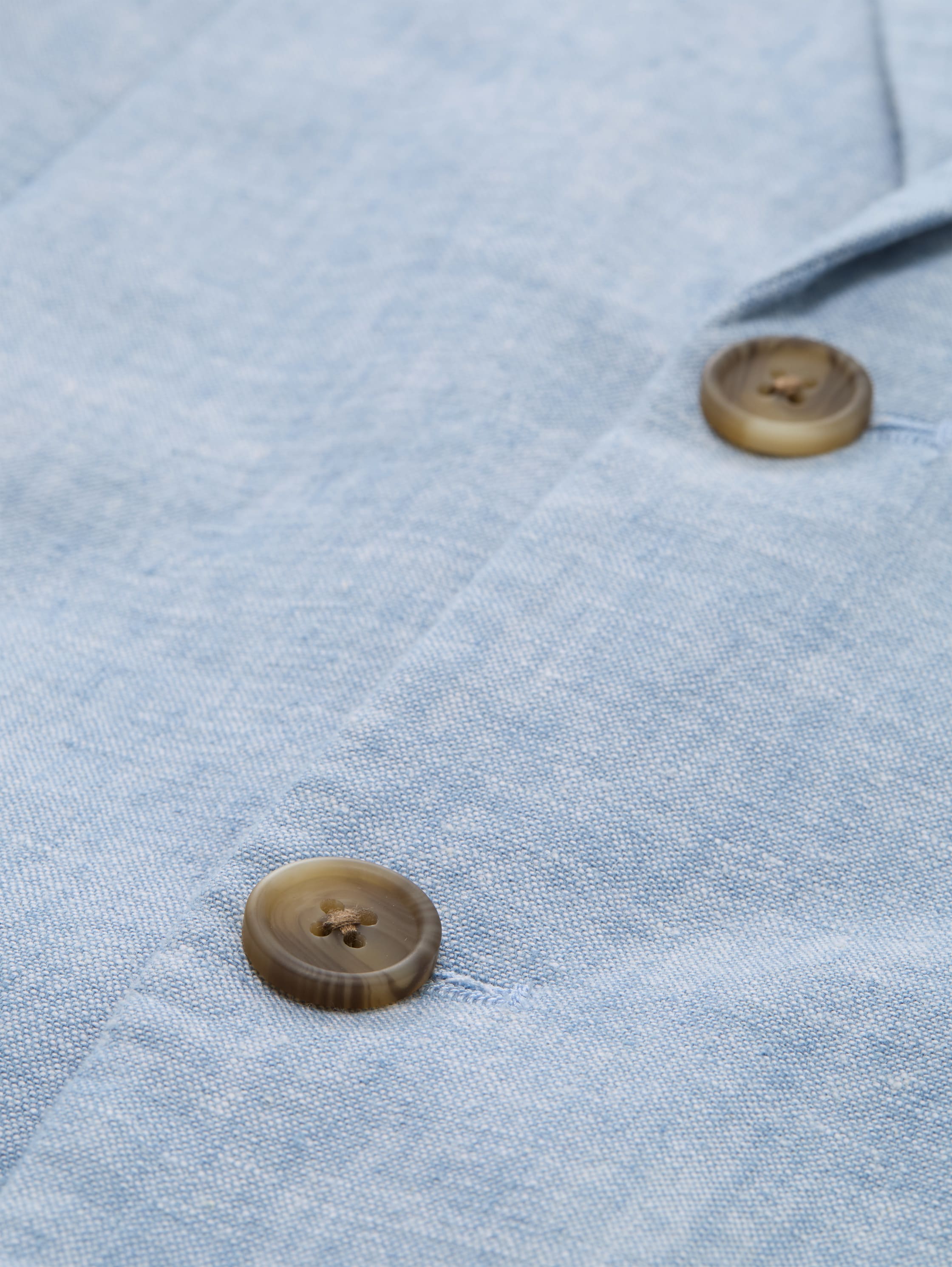 Sakko mit Leinenanteil - bleeched_blue_chambray - 