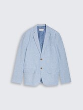 Sakko mit Leinenanteil - bleeched blue chambray