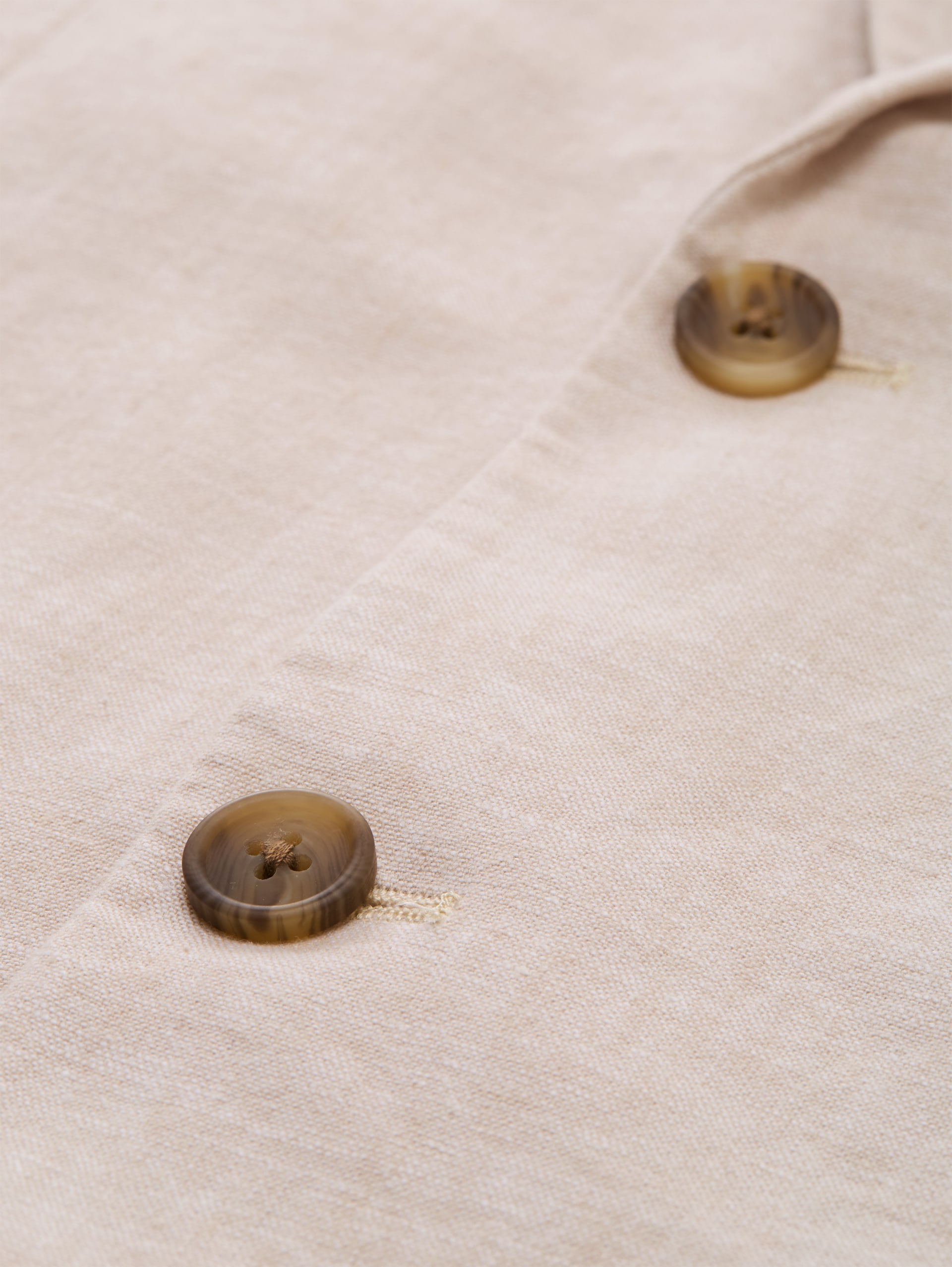 Sakko mit Leinenanteil - cashew beige chambray
