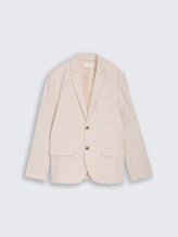 Sakko mit Leinenanteil - cashew beige chambray