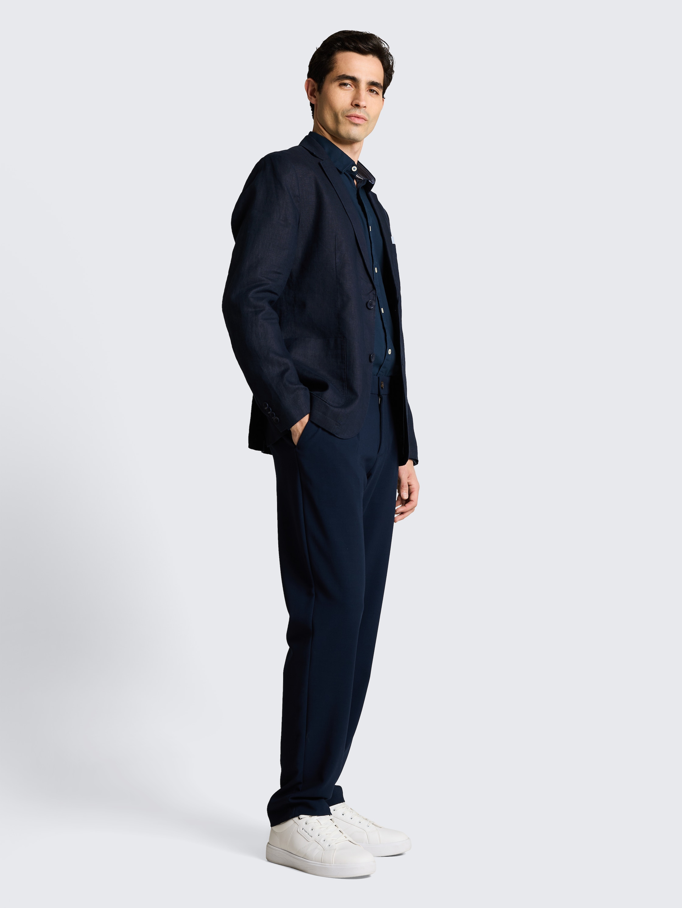 Linen jacket - sky_captain_blue_1 - 