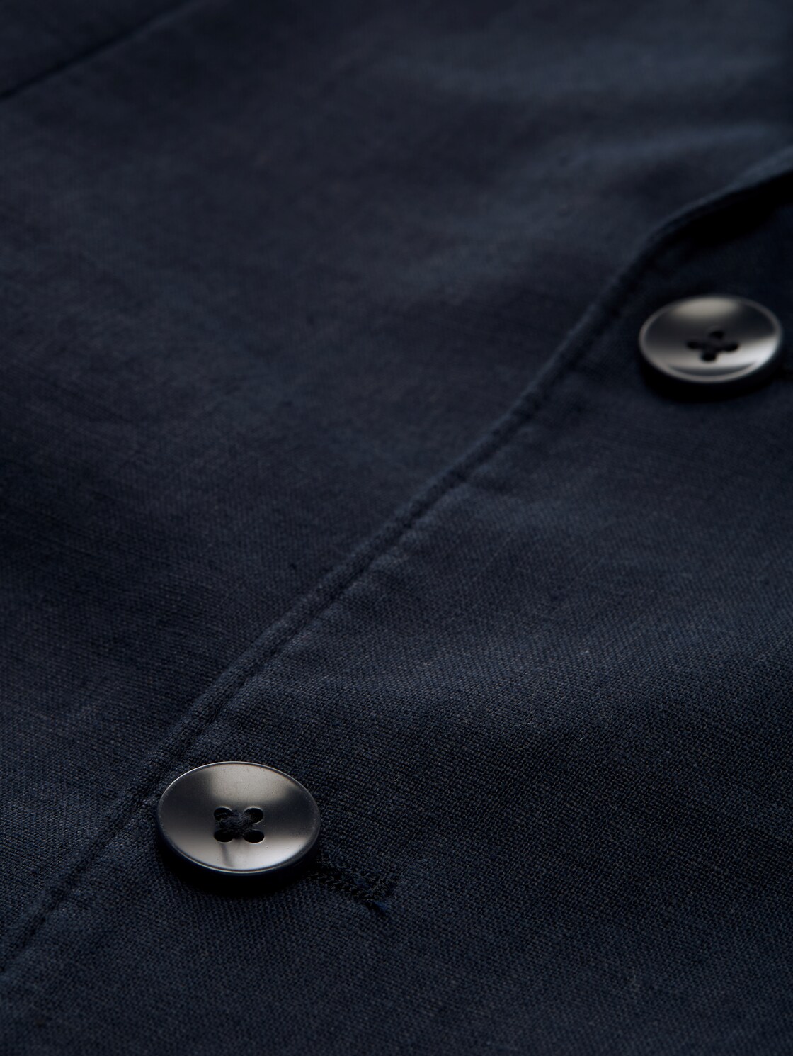 Sakko aus Leinen - sky captain blue