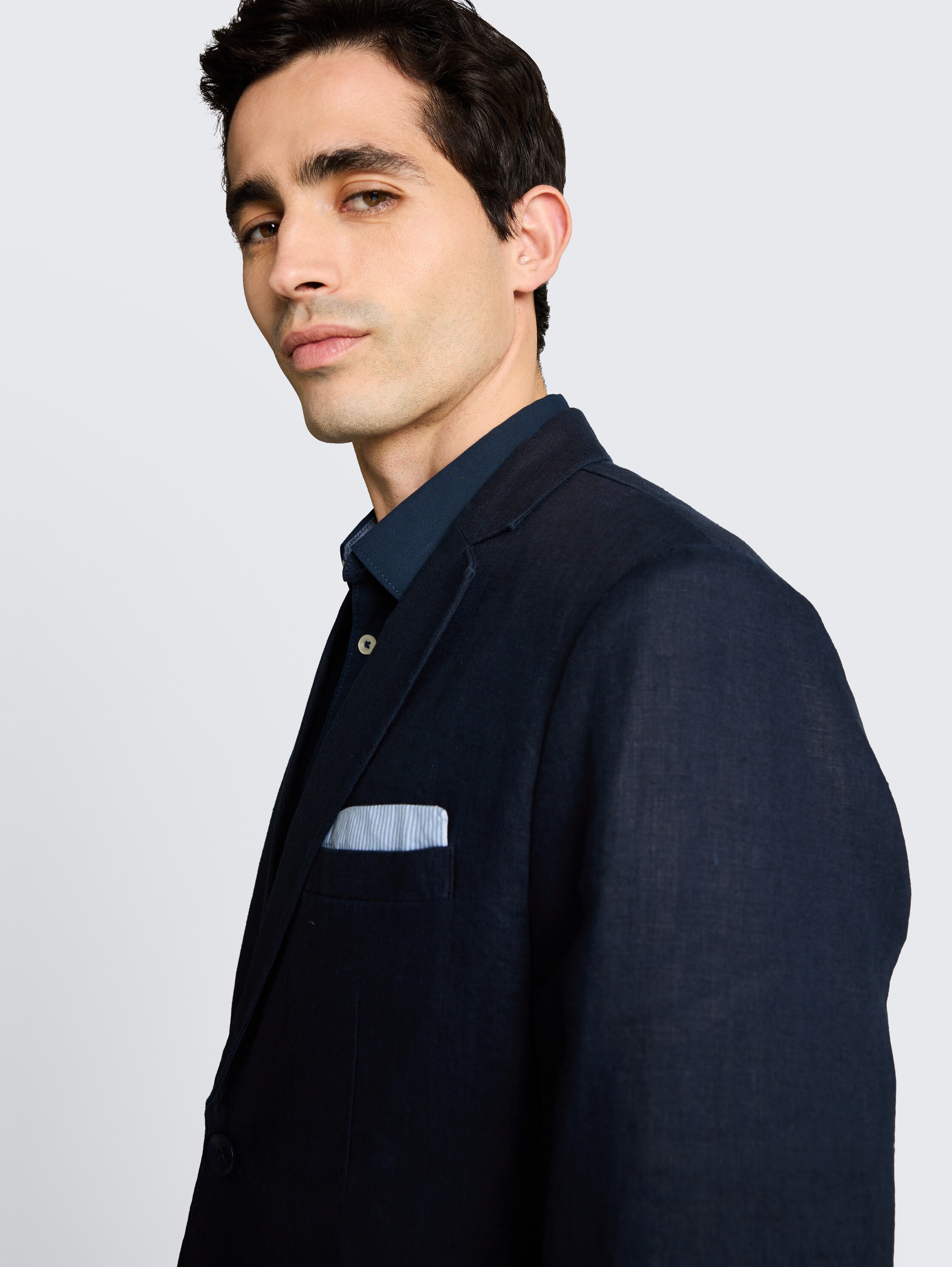 Linen jacket - sky_captain_blue_1 - 