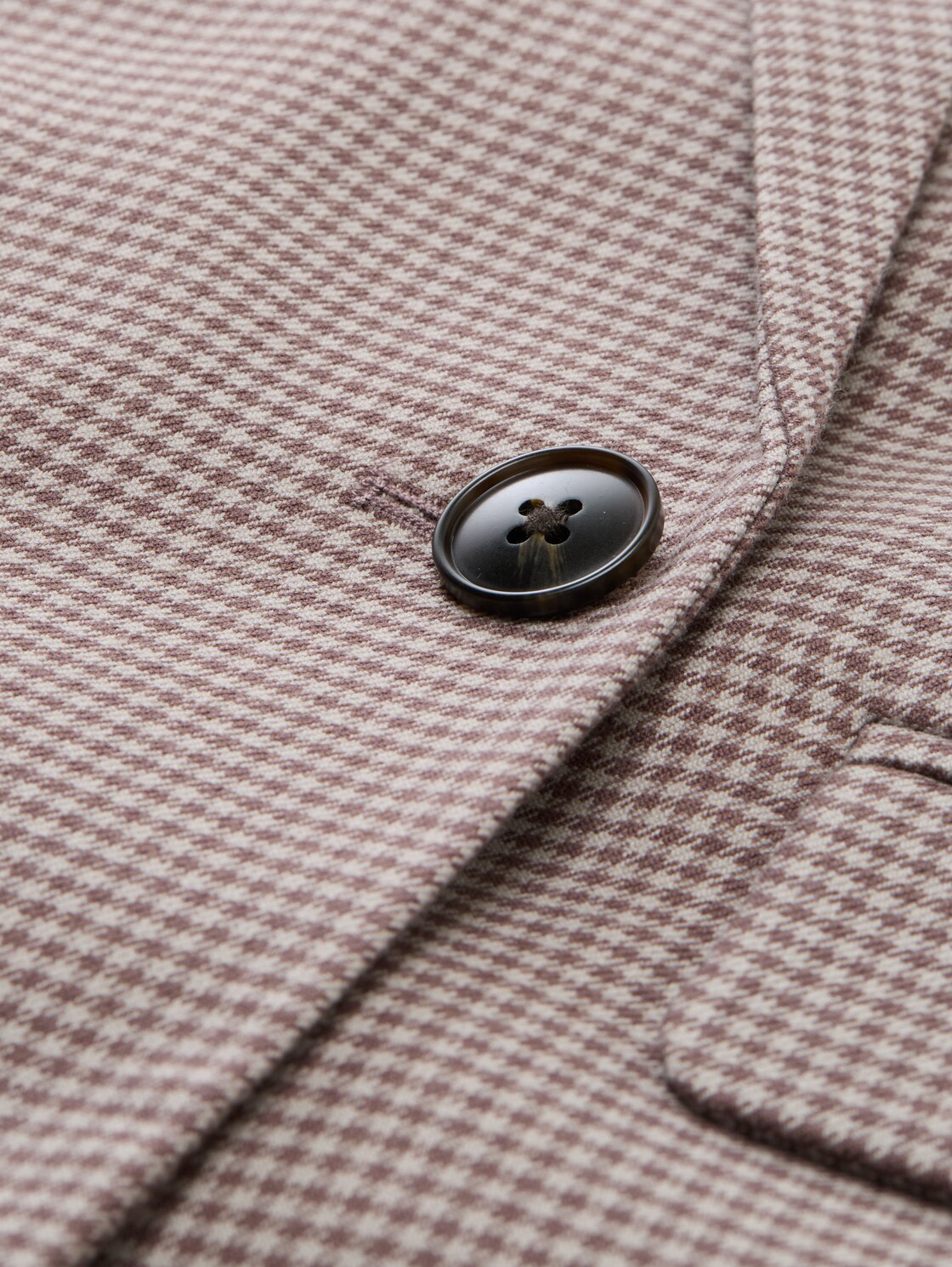 Regular Fit Blazer mit Karomuster - brown beige vichy check