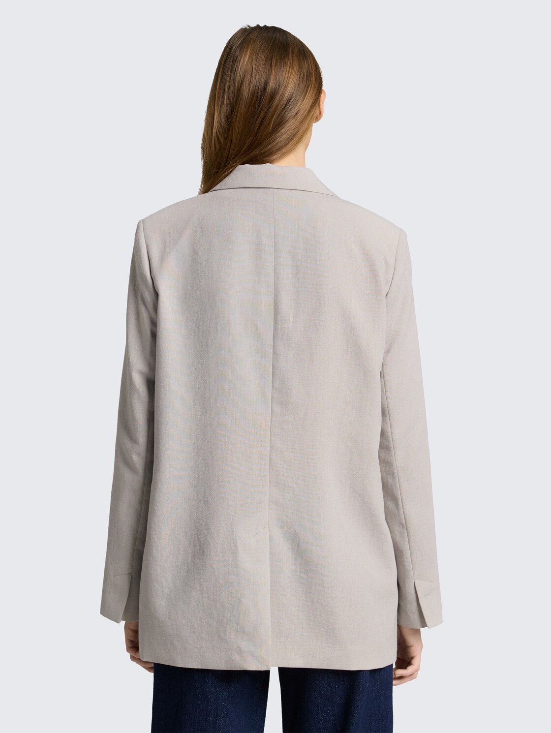 Regular Fit Blazer mit Paspeltaschen - cloud grey