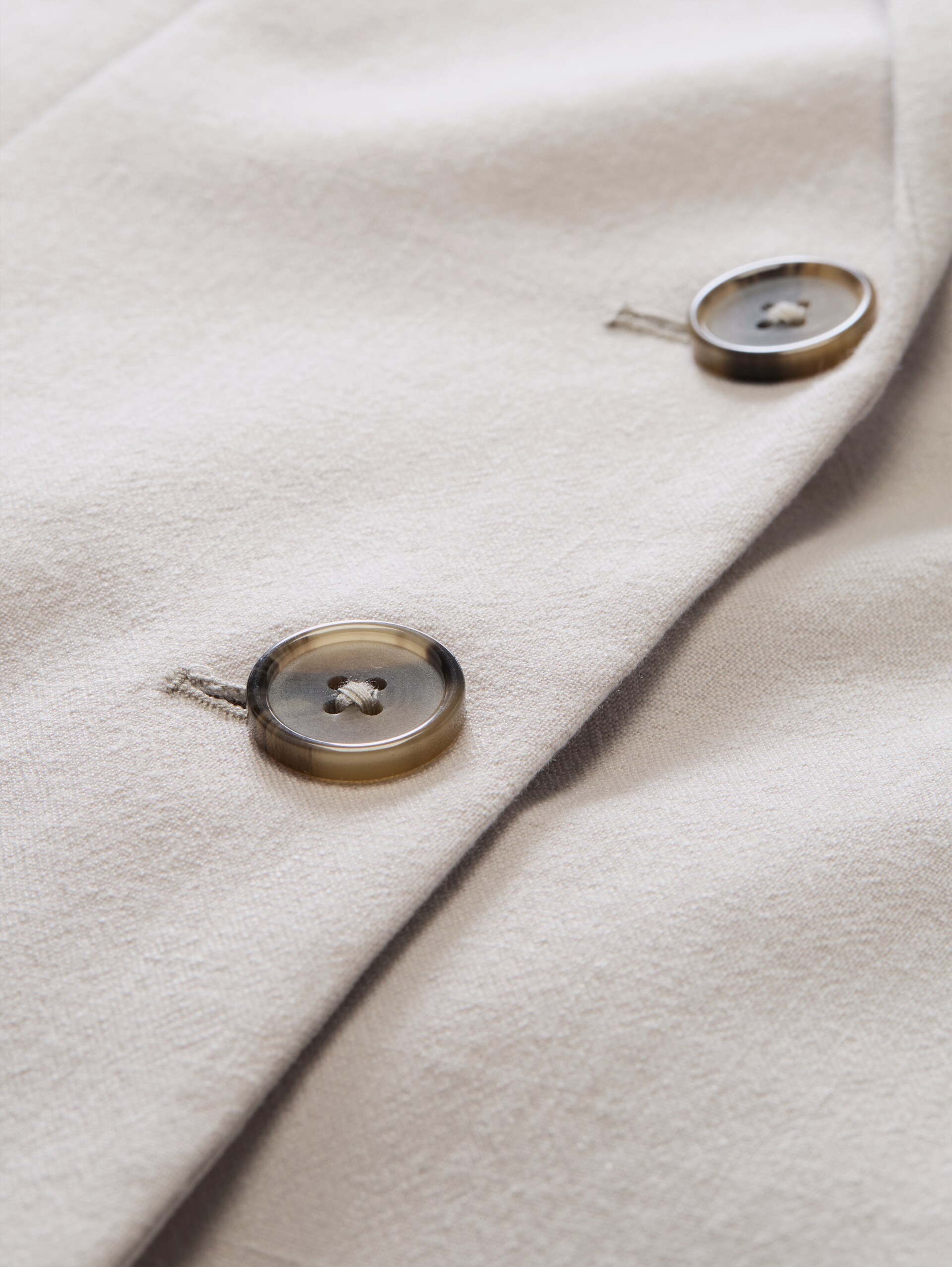 Regular fit blazer met paspelzakken - cloud grey