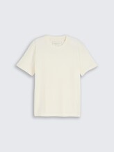 T-shirt à texture gaufrée - Wool White - Vue de face du produit