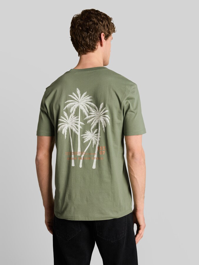 T-Shirt mit Rückenprint von Denim Male, Sea Spray
