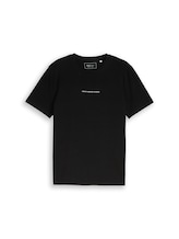 Ausgewählt, T-Shirt mit Rückenprint von Tom Tailor, schwarz