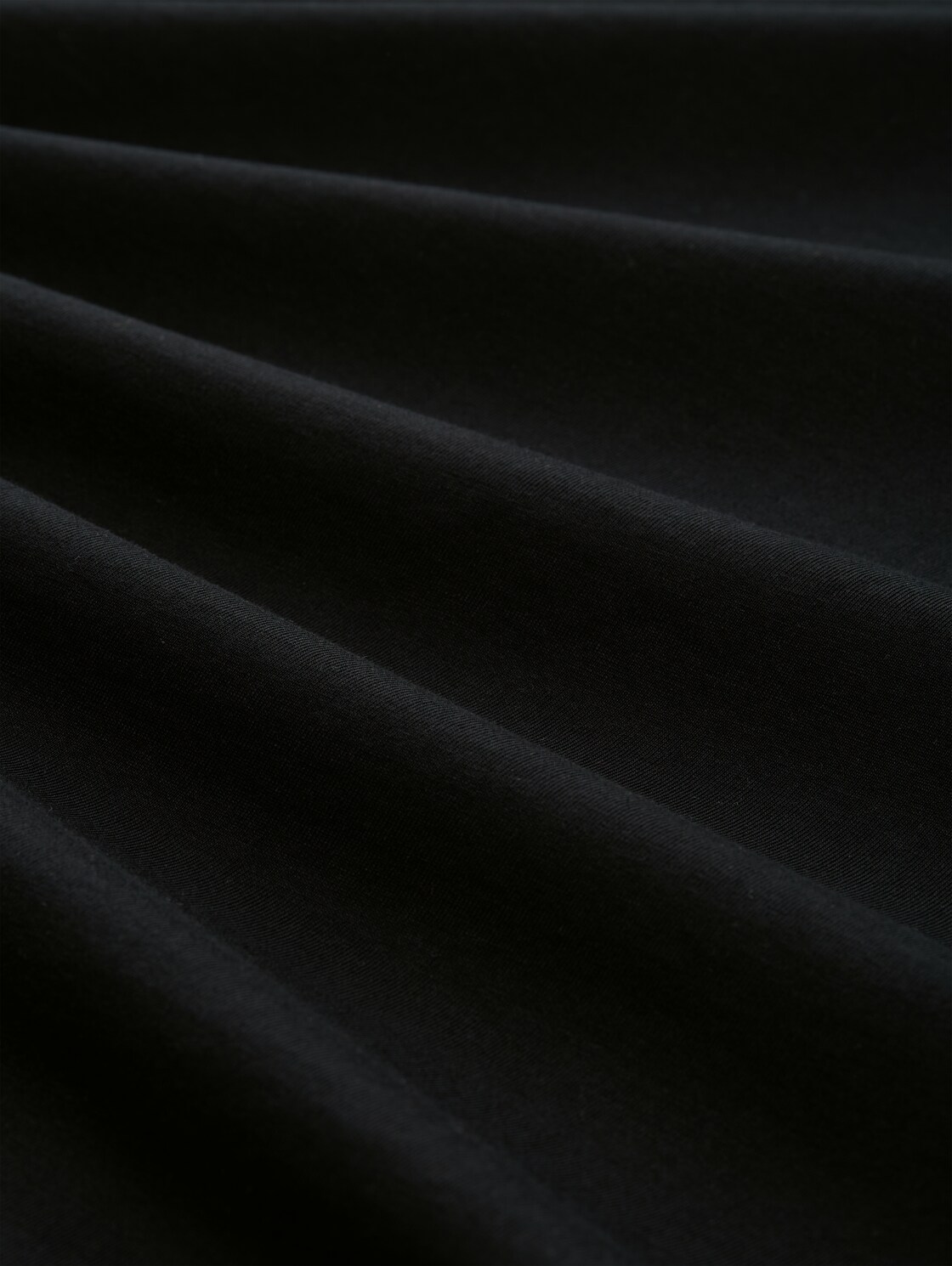 T-Shirt mit Rückenprint - Black - Material-Ansicht