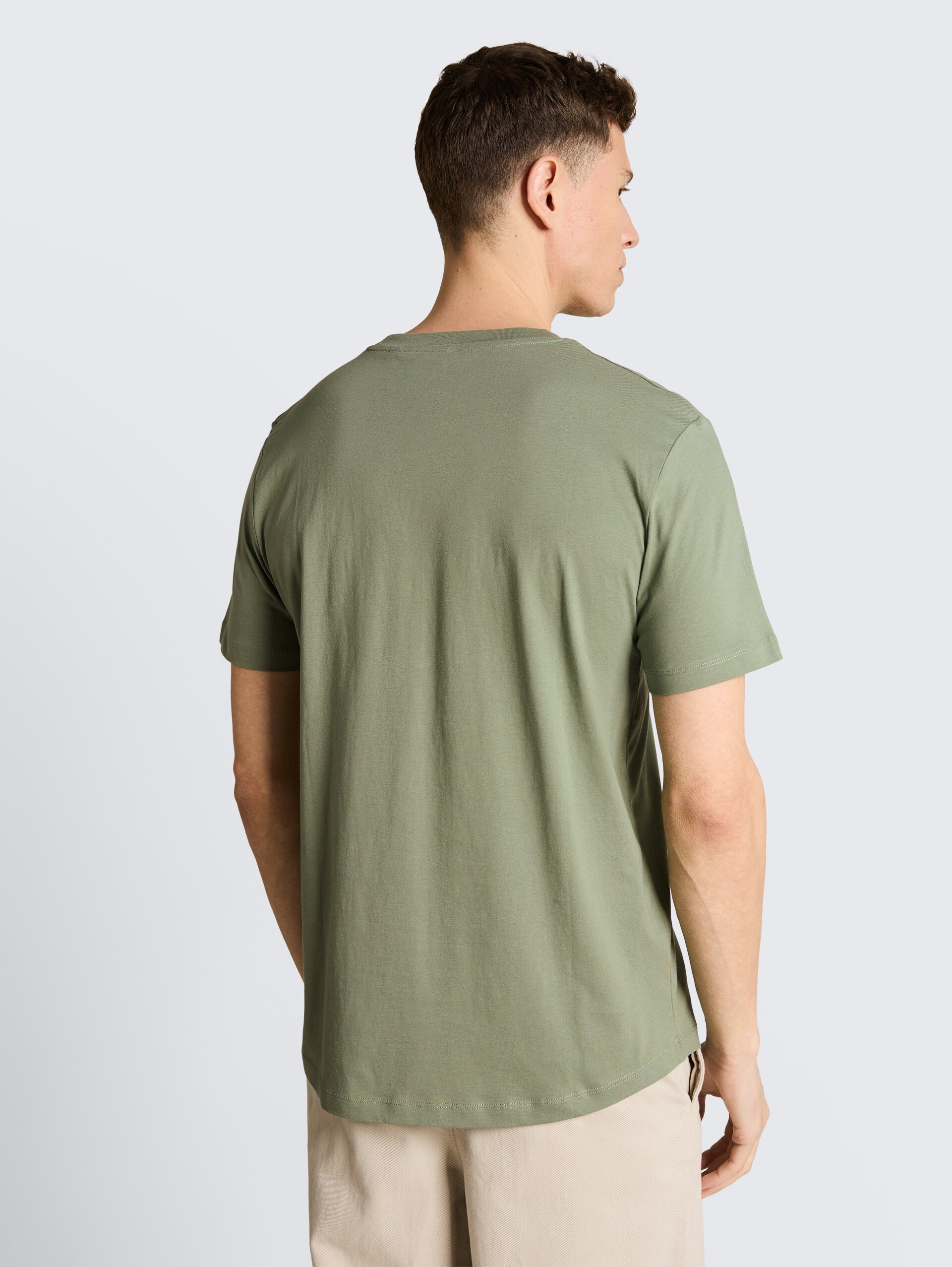 T-shirt with print - Sea Spray - Neckline model-back view