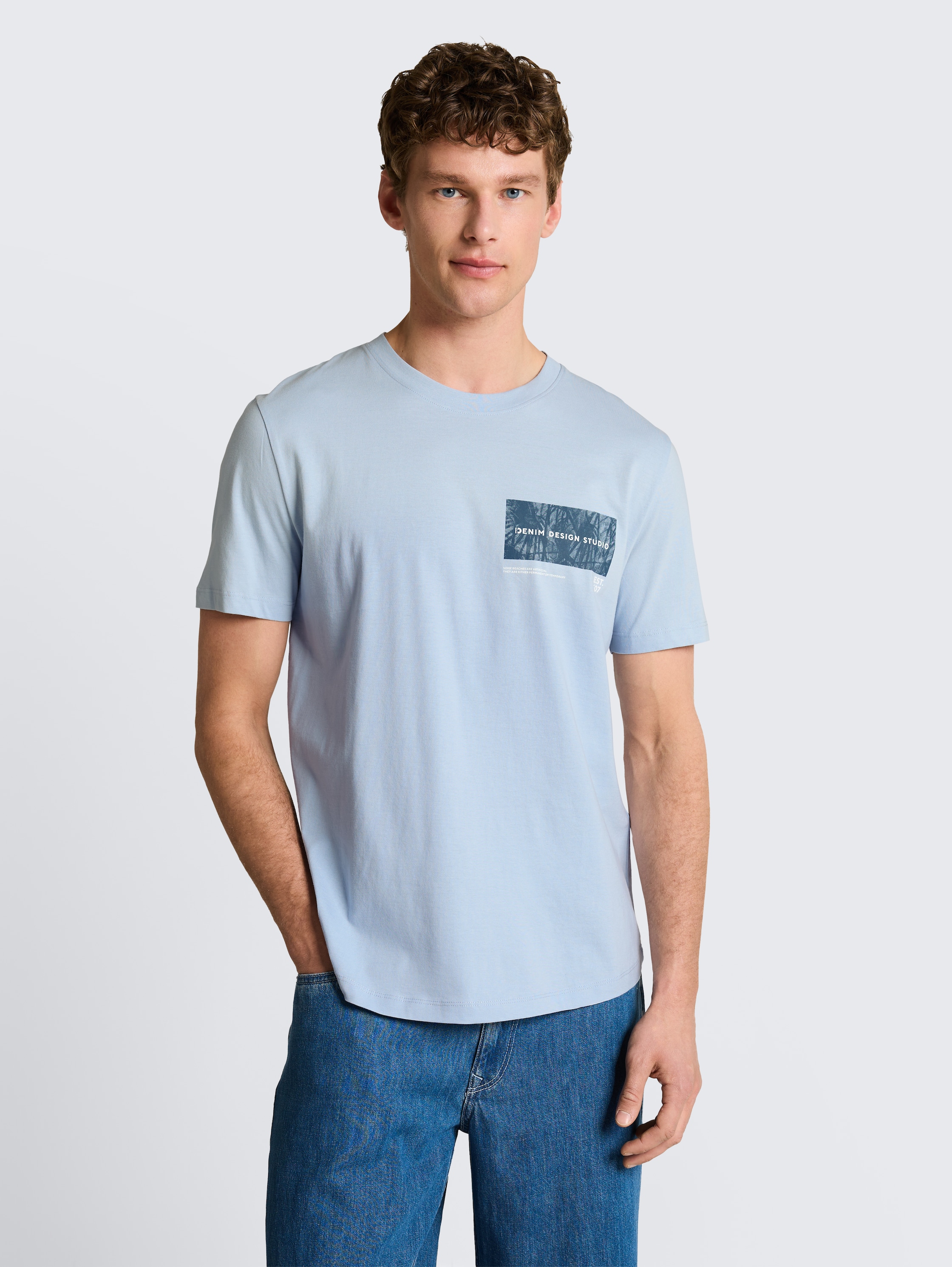 T-shirt with print - smart_light_blue - 