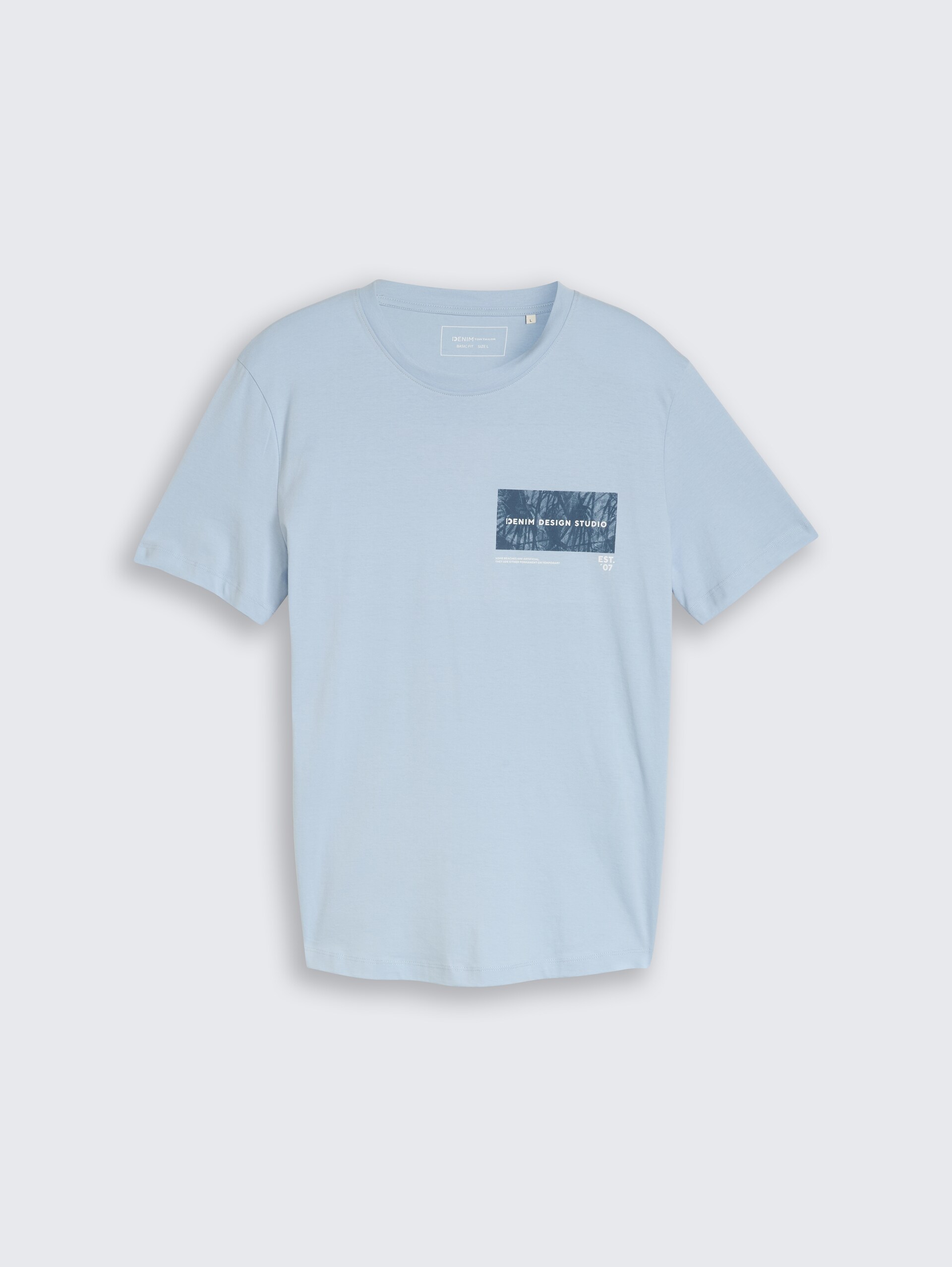 T-Shirt mit Print - smart light blue - Vorder-Produkt-Ansicht