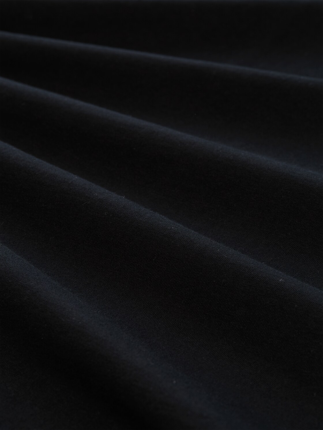 T-Shirt mit Print - Black - Material-Ansicht